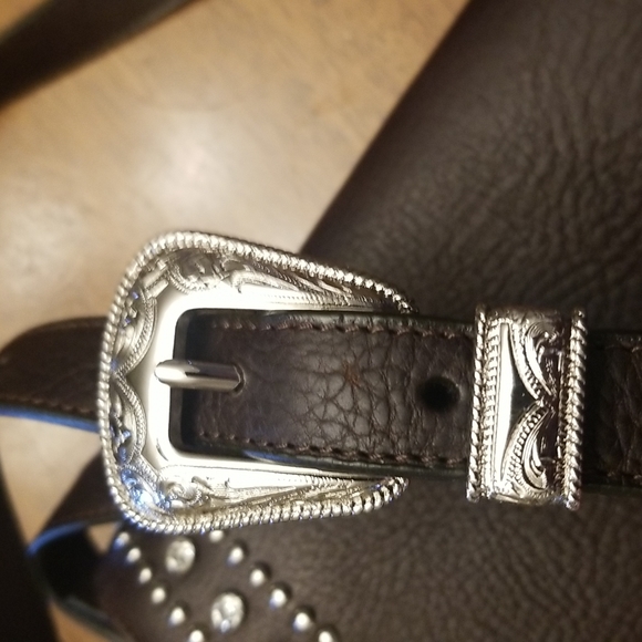 Brown leather western bag NWT - Picture 15 of 16